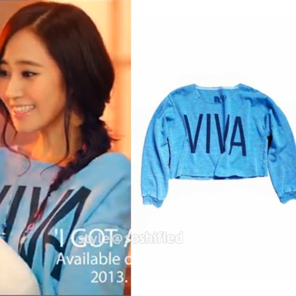 Rebel Yell: ‘Viva’ Crop Sweatshirt  M new